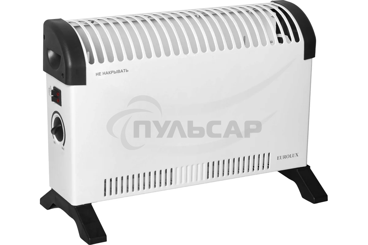 Конвектор Eurolux ОК-EU-1500C белый, 1500 Вт, 20 м2, термостат