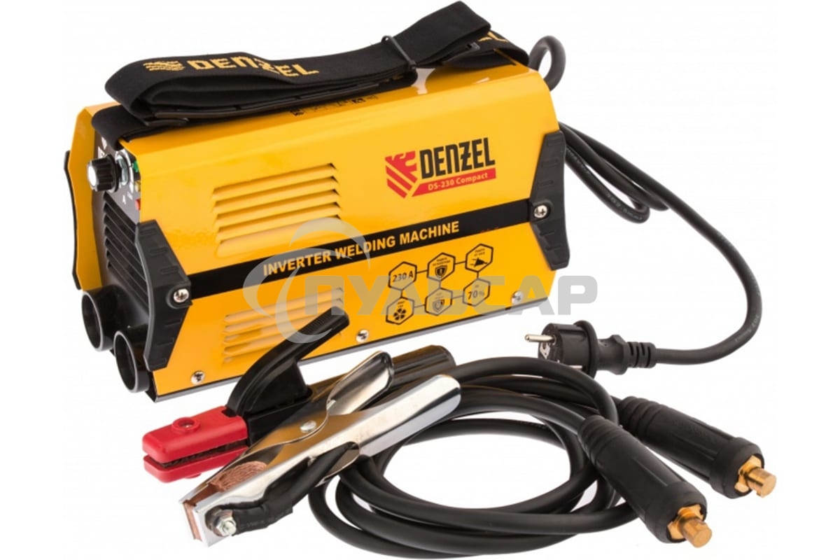Сварочный аппарат Denzel ds-230 compact 94374инвертор. дуговой сварки 230А пв 70%