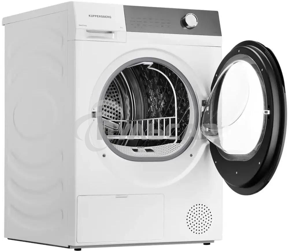 Сушильная машина Kuppersberg DM 610 W белый, 9 кг, сушка - тепловой насос, программ - 14, 59.5 x 85 x 68.5 см