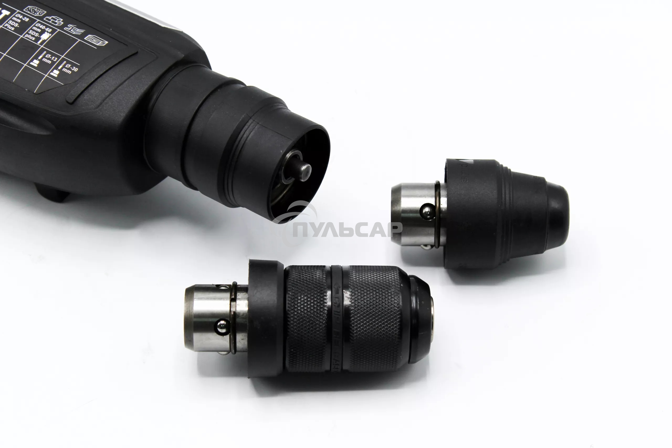 Профессиональный перфоратор KLPRO KLPM2801 950 Вт 4Дж (сеть, 2 патрона sds plus и б/з, рукоять, 3 бура 8,10,12 бетон, зап уголн щетка - 1шт, кейс)