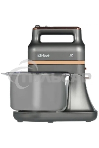Миксер Kitfort КТ-1369 Мощность: 400 Вт.Емкость чаши: 3,5 л.Материал чаши: нерж.сталь.