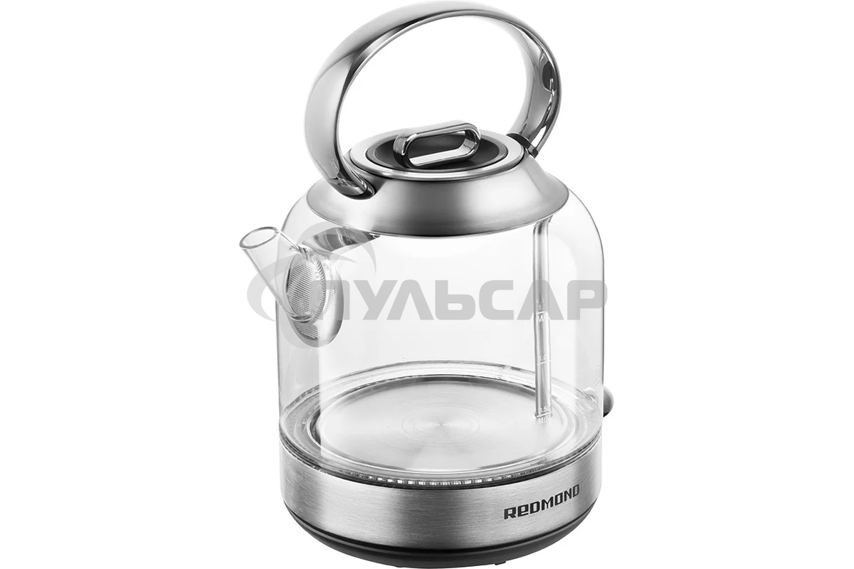 Чайник электрический Redmond KG221 1.5 л, 2200 Вт, стекло/сталь