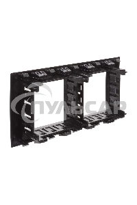 Рамка-суппорт 4мод. Avanti для In-liner Front черный ДКС 4402914