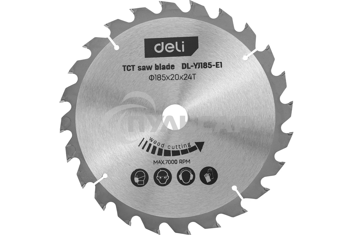 Циркулярная пила Deli DL-YJ185-E1 (1300Вт, 5300об/мин, диаметр диска 185мм)