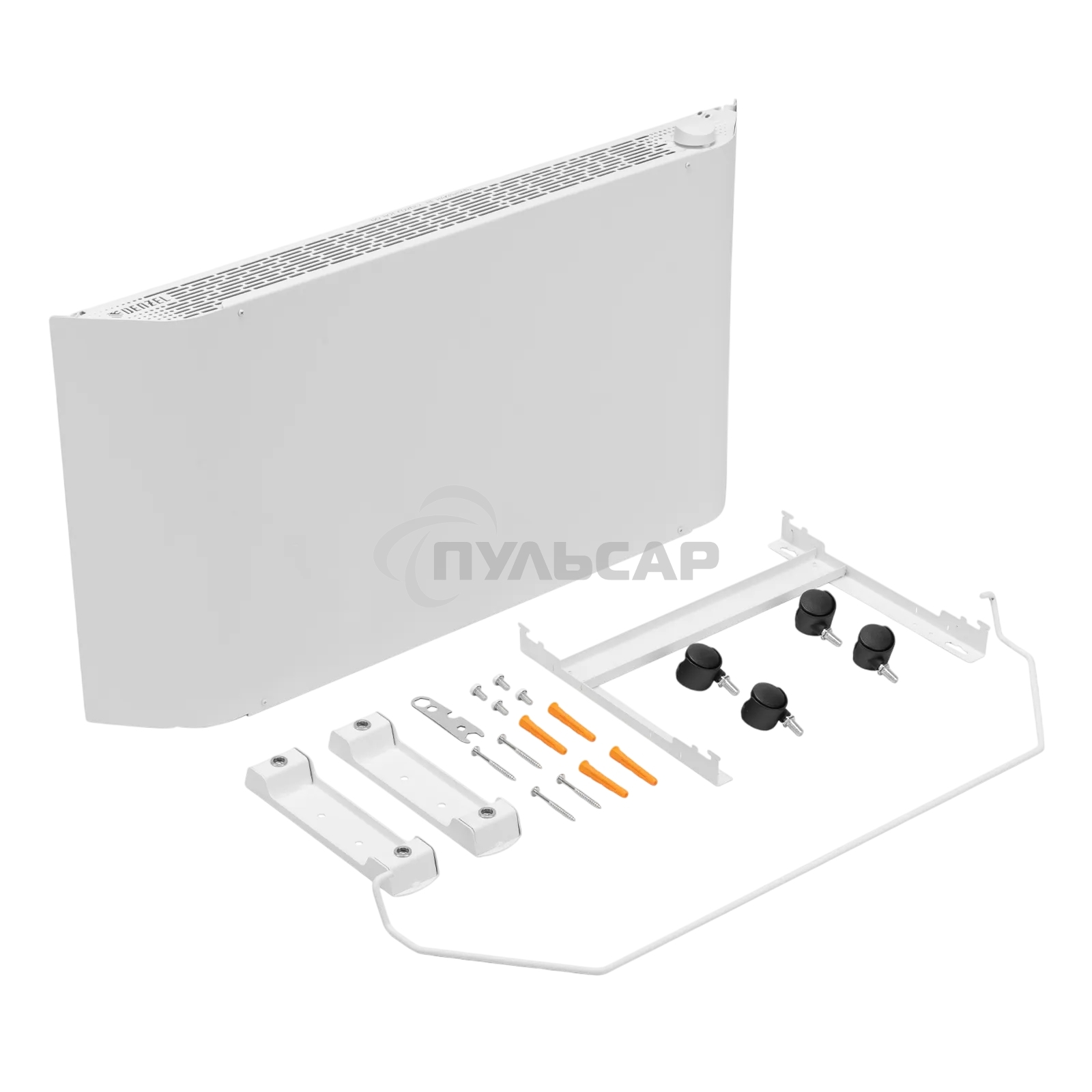 Конвектор Denzel XCE-2000 белый, 2000 Вт, 25 м2, термостат