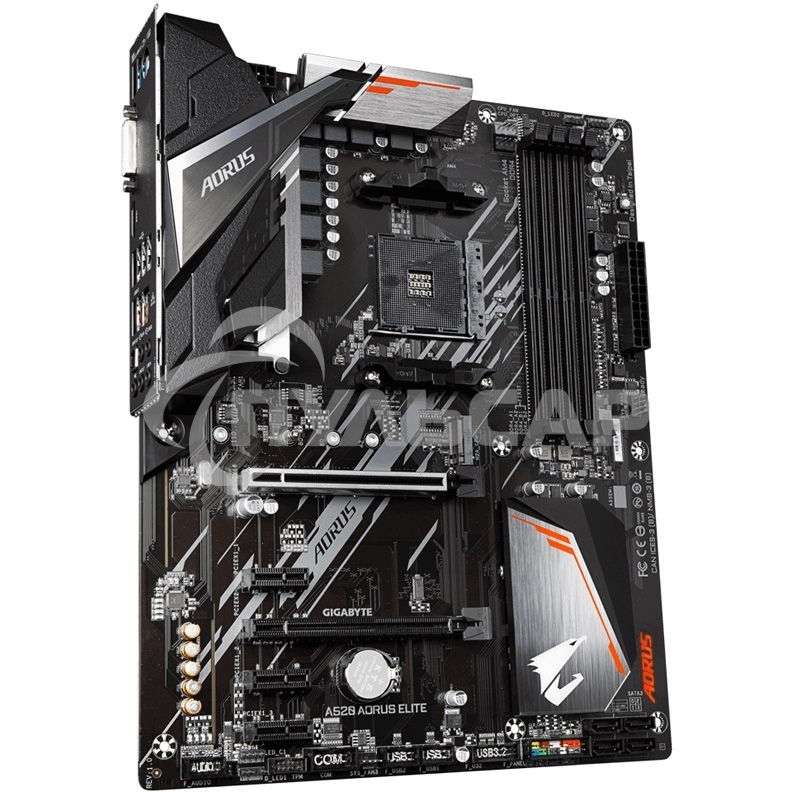 Материнская плата Gigabyte A520 AORUS ELITE, AM4, AMD A520, 4xDDR4, 4xSATA, 1xM.2, 1xPCI-E 3.0 x16, 1xHDMI, 1xDVI-D, 1x 1Gb LAN, 2xUSB 2.0, 4xUSB 3.2 Gen 1, 3x3.5 мм, 7.1, Micro-ATX