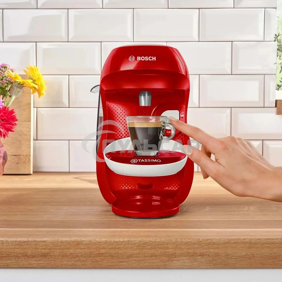 Кофемашина капсульная Bosch Tassimo TAS1006 Happy красный, исп. кофе - капсулы, 0.7 л, 1400 Вт.