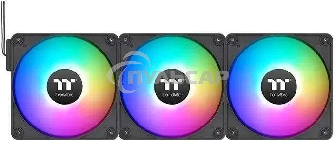 Вентилятор для корпуса Thermaltake CT120 EX Sync ARGB 120х120x25 черный 4-pin 28.5дБ (упак.:3шт) (CL-F181-PL12SW-A) Ret