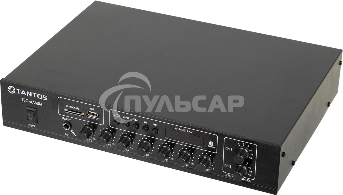 Усилитель Tantos TSo-AA60M выход 60Вт / 100Вт (00-00001841)