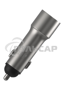 Автомобильное зарядное устройство Maxvi CCM-M242 metallic silver 2.4A 2xUSB