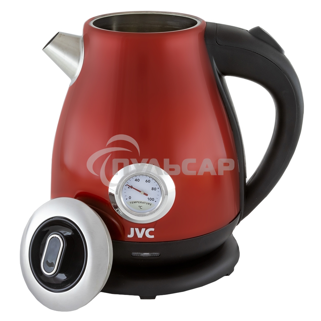Чайник электрический JVC JK-KE1717 red, объем 1,7л, максимальная мощность 2200 Вт