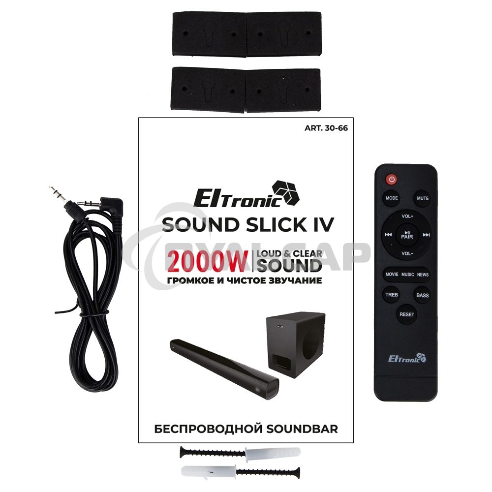 Саундбар ELTRONIC (30-66) SOUND SLICK 4, черный