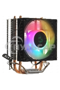 Кулер для процессора DEEPCOOL AG300 LED, 92 мм, алюминий/медь, 3050 об/мин, 30.5 дБ, 4 pin, 150 Вт, 129 мм