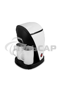 Кофеварка капельная Blackton Bt CM1113 белый/черный, исп. кофе - молотый, 0.3 л, 450 Вт.