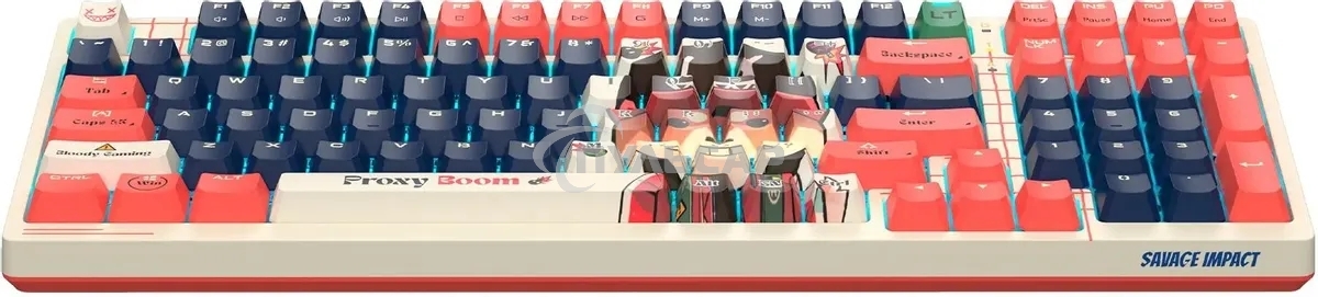 Клавиатура проводная A4Tech Bloody AT98 Proxy Boom USB бежевый/красный