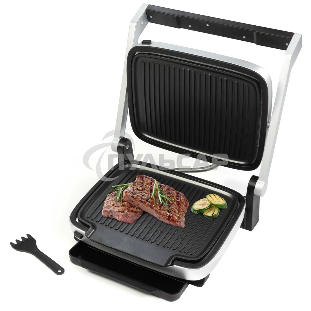 Гриль электрический Zigmund & Shtain ZEG-930 стальной/черный, 2000 Вт