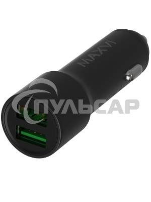 Автомобильное зарядное устройство Maxvi CCM-M242 metallic черный 2.4A