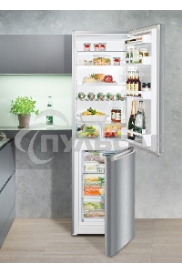 Холодильник Liebherr CUELE 3331-26 001 серебристый двухкамерный 212/84л морозилка снизу