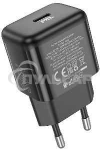 Сетевое зарядное устройство Hoco N32 Glory Black 30W 3A+2A+1.5A (PD+QC+AFC) USB Type-C универсальное черный