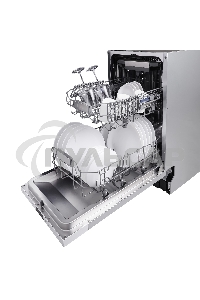 Встраиваемая посудомоечная машина Evelux BD 4502, белый, 44.8 см, 10 компл., 47 дБ, класс A++