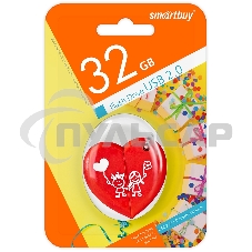 Флешка USB Smartbuy R/W 32 Gb Smartbuy Wild series Сердце (SB32 GbHeart)