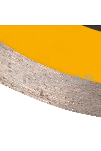 Диск алмазный отрезной Denzel 125 х 22,2 мм, сплошной, супертонкий, горячий пресс, мокрое резание