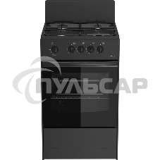 Плита газовая Darina S GM 441 001 At антрацит/черный, конфорок 4 шт, духовка 50 л, 50 см x 85 см x 51 см