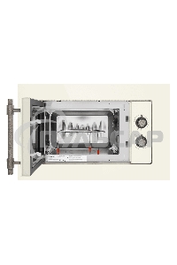 Микроволновая печь встраиваемая Maunfeld JBMO.20.5GRIB бежевый, 20 л, 700 Вт, переключатели - поворотный механизм