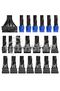 Блок питания ExeGate Gaming Standard 1000PGS RTL (EX285976RUS), 1000Вт, 140мм, модульный, черный