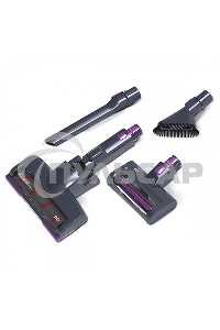 Пылесос вертикальный BQ VCA0201H фиолетовый, питание от аккумулятора, 250 Вт, уборка сухая, пылесборник 0.6 л, работа от АКБ max 40 мин