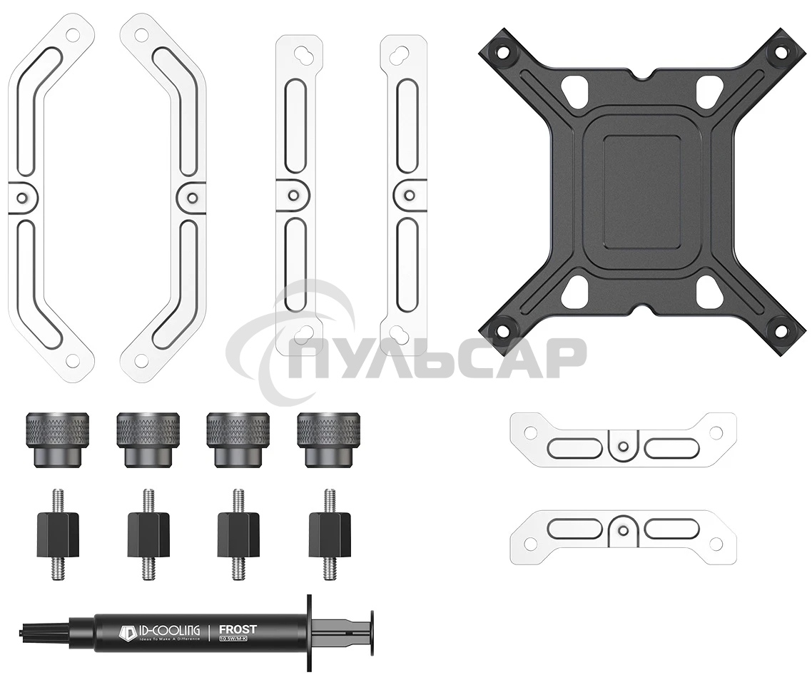 Система водяного охлаждения ID-Cooling FX240 Inf ARGB Soc-AM5/AM4/1200/1700/1851 белый 4-pin 27.2dB Al+Cu 300W Ret (FX240 INF белый)