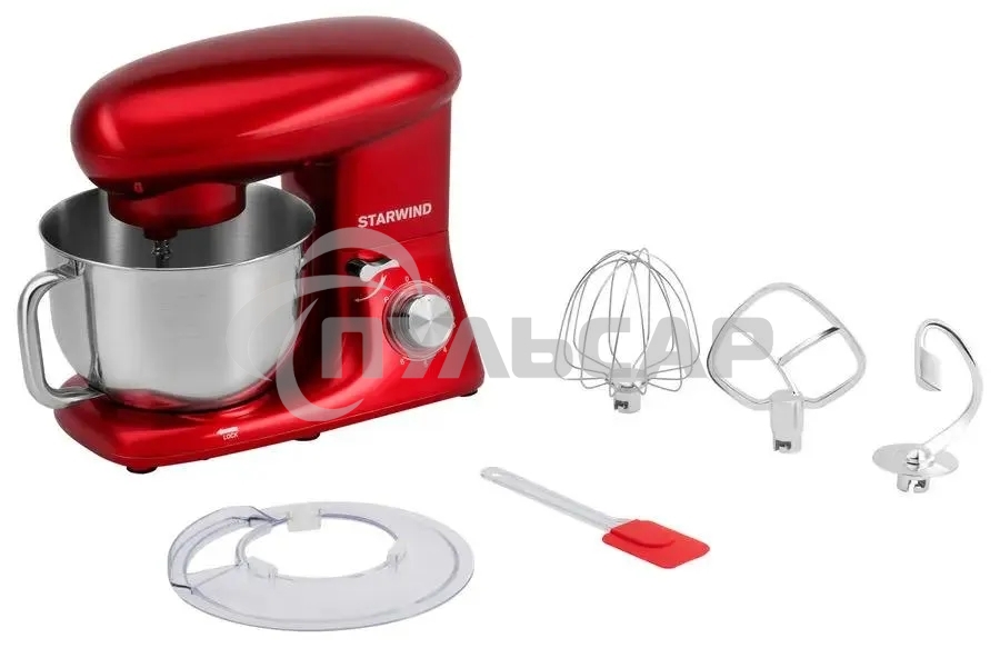 Миксер планетарный Starwind SPM7165 1600Вт красный