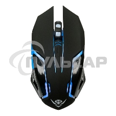 Мышь беспроводная Nakatomi MROG-20UR черный, 2400 dpi, радиоканал, USB, кнопки - 6