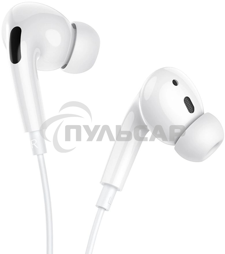 Наушники внутриканальные Hoco M1 Pro 1.2м белый проводные в ушной раковине