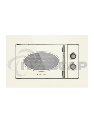 Микроволновая печь встраиваемая Maunfeld JBMO.20.5GRIB бежевый, 20 л, 700 Вт, переключатели - поворотный механизм