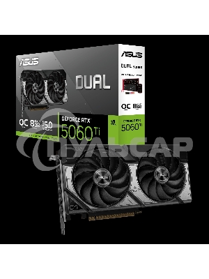 Видеокарта ASUS RTX 5060Ti DUAL OC 8Gb GDDR7 128bit 3xDP HDMI 2FAN RTL DUAL-RTX 5060TI-O8G