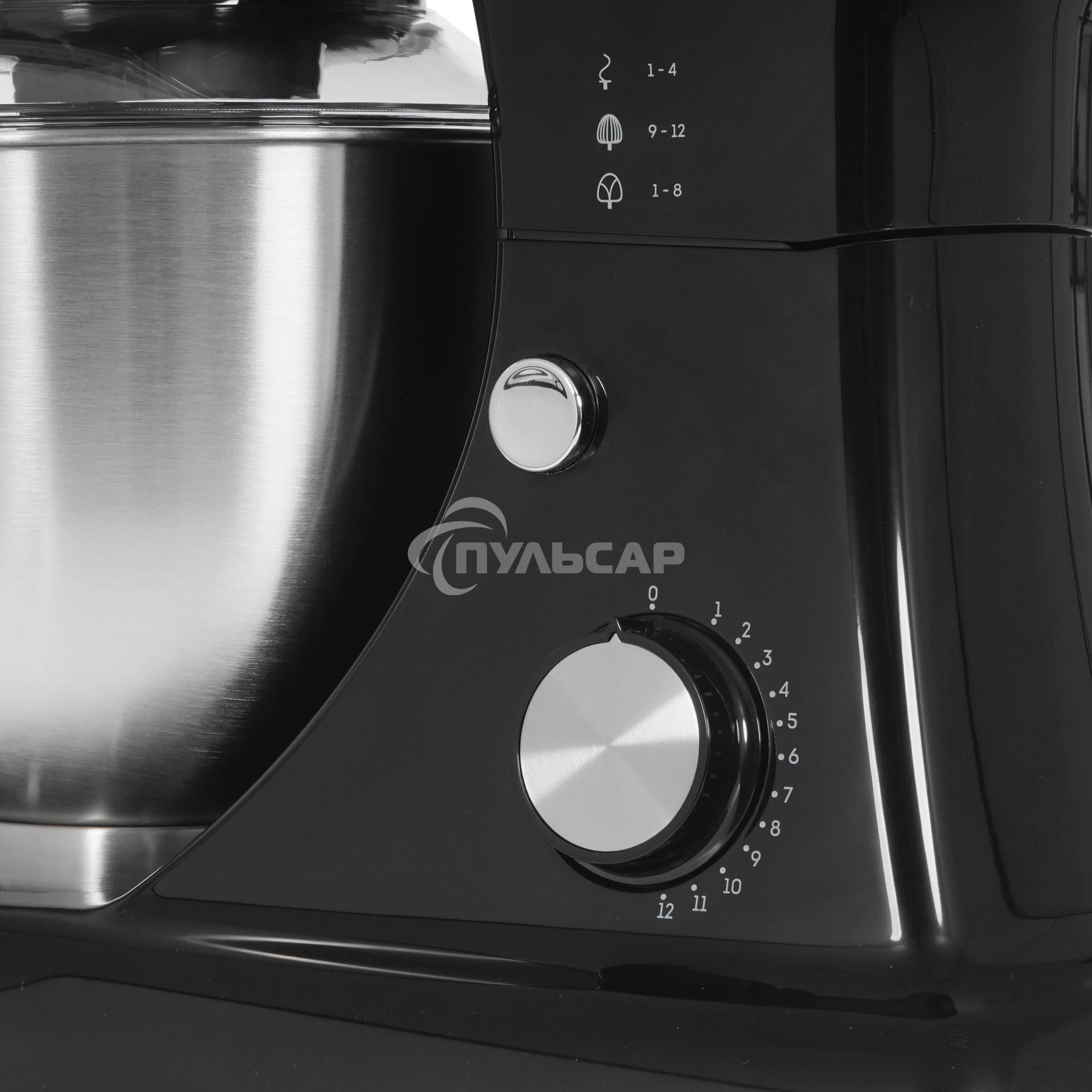 Миксер Galaxy Line GL 2230, черный, планетарный, 700 Вт, 12 скоростей