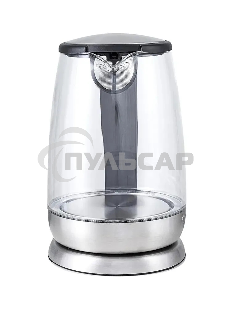 Чайник электрический Kitfort КТ-619, стекло, 1850 - 2200 Вт, 1.7 л