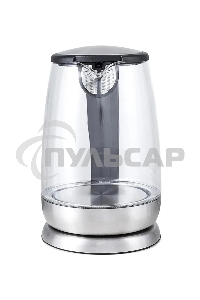 Чайник электрический Kitfort КТ-619, стекло, 1850 - 2200 Вт, 1.7 л