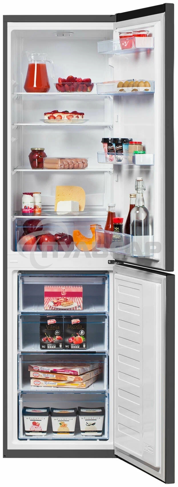 Холодильник Beko B1RCSK332G темно-серый двухкамерный 213/118л морозилка снизу