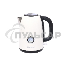Чайник электрический Oursson KE1752M 1.7л. 2200Вт слоновая кость корпус: металл/пластик (KE1752M/IV)
