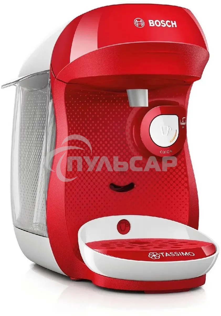 Кофемашина капсульная Bosch Tassimo TAS1006 Happy красный, исп. кофе - капсулы, 0.7 л, 1400 Вт.