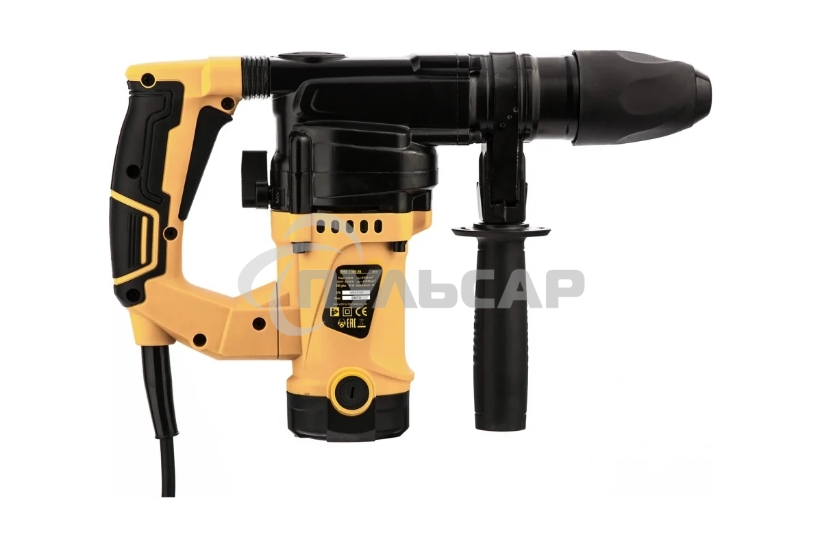 Перфоратор электрический Denzel RHV-1100-26 SDS-plus 1100Вт 4Дж 3 реж 26610