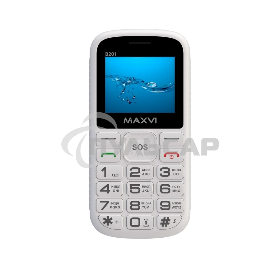 Мобильный телефон Maxvi B201 белый