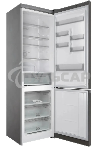 Холодильник Hotpoint HT 6200 S серебристый двухкамерный 240/83л морозилка снизу, No Frost