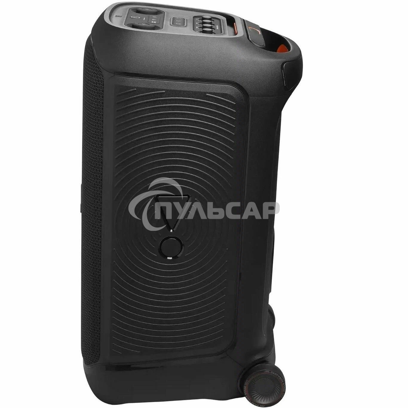 Портативная акустика JBL PartyBox Stage 320 /240 Вт/4жинамика/Bluetooth 5.3/USB/3.5 мм/влагозащита IPX4/подсветка/до 18ч.работы/черный (JBLPBSTAGE320EP)