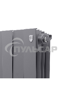 Радиатор биметаллический Royal Thermo PianoForte 500 серебристый - 8 секц.