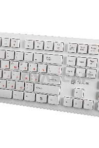 Клавиатура проводная Oklick 505M белый USB slim