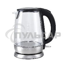 Чайник электрический Kitfort КТ-619, стекло, 1850 - 2200 Вт, 1.7 л