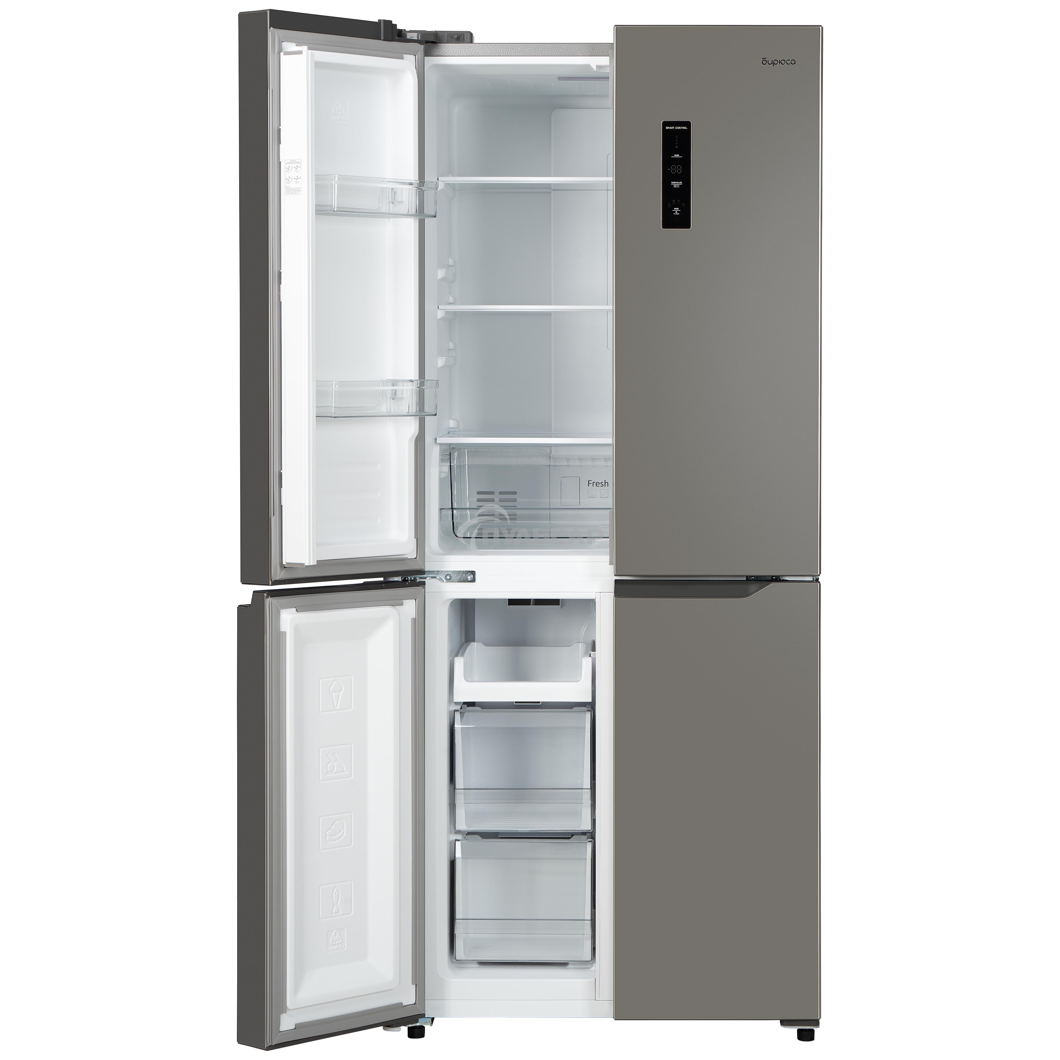 Холодильник Бирюса CD 405 I нержавеющая сталь двухкамерный 289/130л морозилка снизу Side by Side